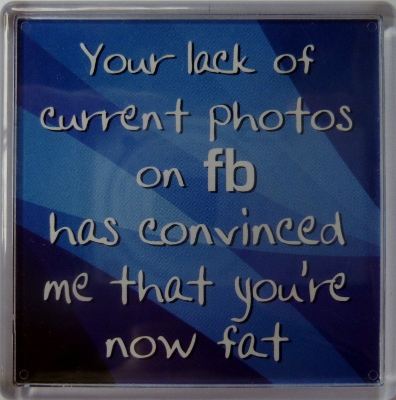 Your lack of current photos on FB... Fridge Magnet 197
